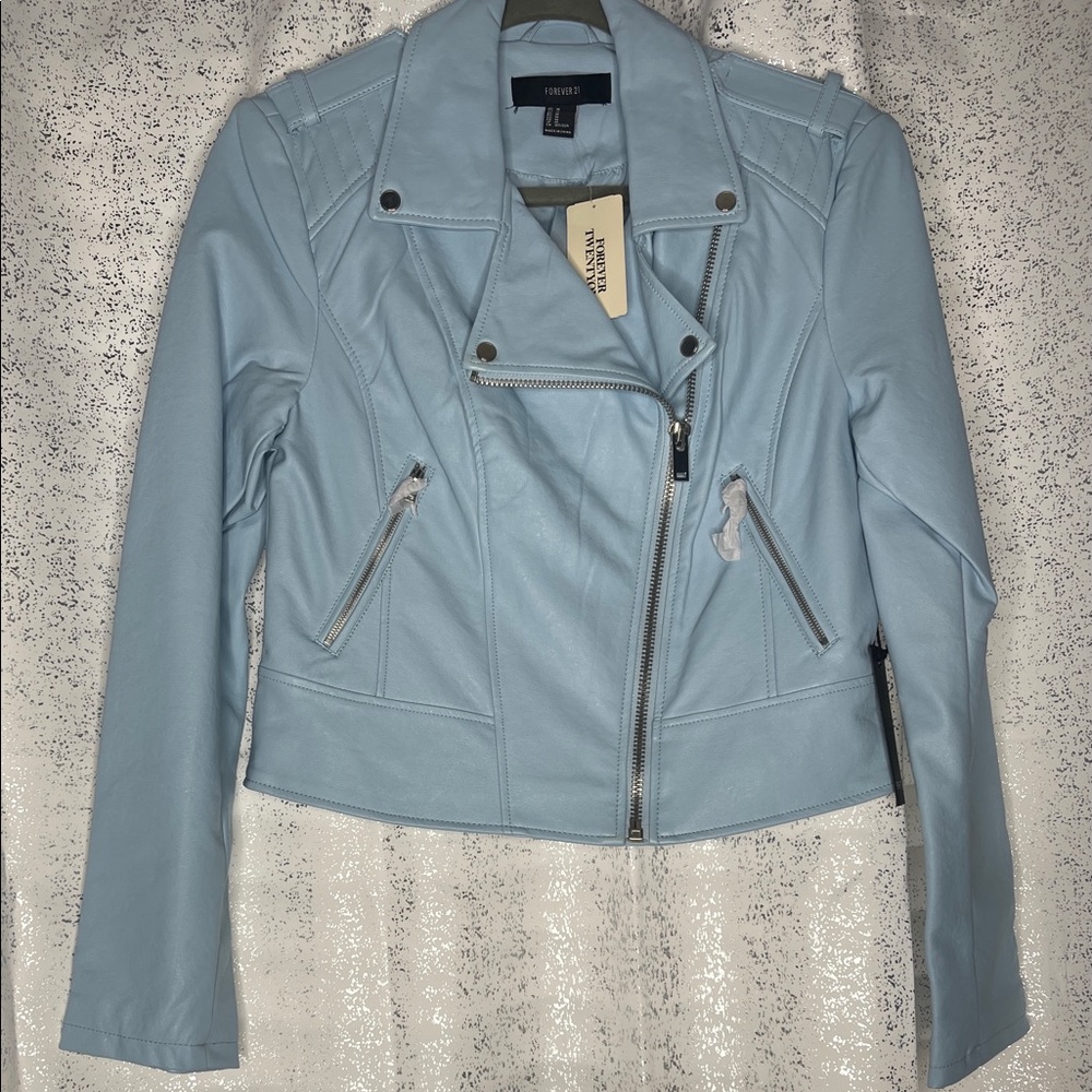 NEW FOREVER 21 FAUX LEATHER JACKET